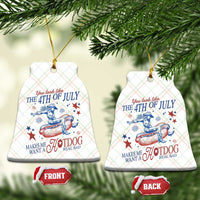 Western Cowgirl You Look Like the 4th of July Ceramic Ornament Makes Me Want A Hot Dog Real Bad