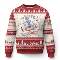 Western Cowgirl You Look Like the 4th of July Ugly Christmas Sweater Makes Me Want A Hot Dog Real Bad