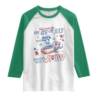 Western Cowgirl You Look Like the 4th of July Raglan Shirt Makes Me Want A Hot Dog Real Bad