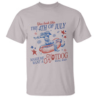 Western Cowgirl You Look Like the 4th of July T Shirt Makes Me Want A Hot Dog Real Bad