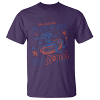 Western Cowgirl You Look Like the 4th of July T Shirt Makes Me Want A Hot Dog Real Bad