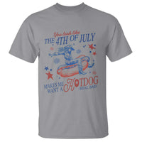 Western Cowgirl You Look Like the 4th of July T Shirt Makes Me Want A Hot Dog Real Bad
