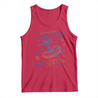 Western Cowgirl You Look Like the 4th of July Tank Top Makes Me Want A Hot Dog Real Bad