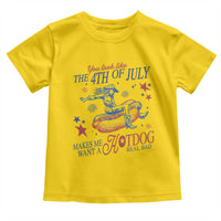 Western Cowgirl You Look Like the 4th of July Toddler T Shirt Makes Me Want A Hot Dog Real Bad