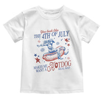 Western Cowgirl You Look Like the 4th of July Toddler T Shirt Makes Me Want A Hot Dog Real Bad
