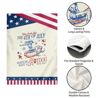 Western Cowgirl You Look Like the 4th of July Patriotic Garden Flag Makes Me Want A Hot Dog Real Bad