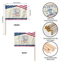 Western Cowgirl You Look Like the 4th of July Patriotic Handheld Flag Makes Me Want A Hot Dog Real Bad
