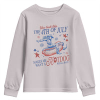 Western Cowgirl You Look Like the 4th of July Youth Sweatshirt Makes Me Want A Hot Dog Real Bad