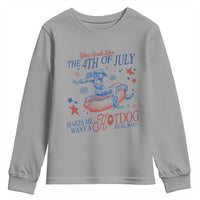 Western Cowgirl You Look Like the 4th of July Youth Sweatshirt Makes Me Want A Hot Dog Real Bad