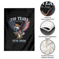 American Rodeo 250th Anniversary Garden Flag Western Cowboy Eagle Patriotic 4th of July