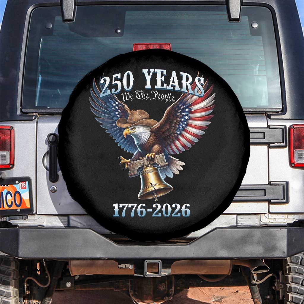 American Rodeo 250th Anniversary Spare Tire Cover Western Cowboy Eagle Patriotic 4th of July