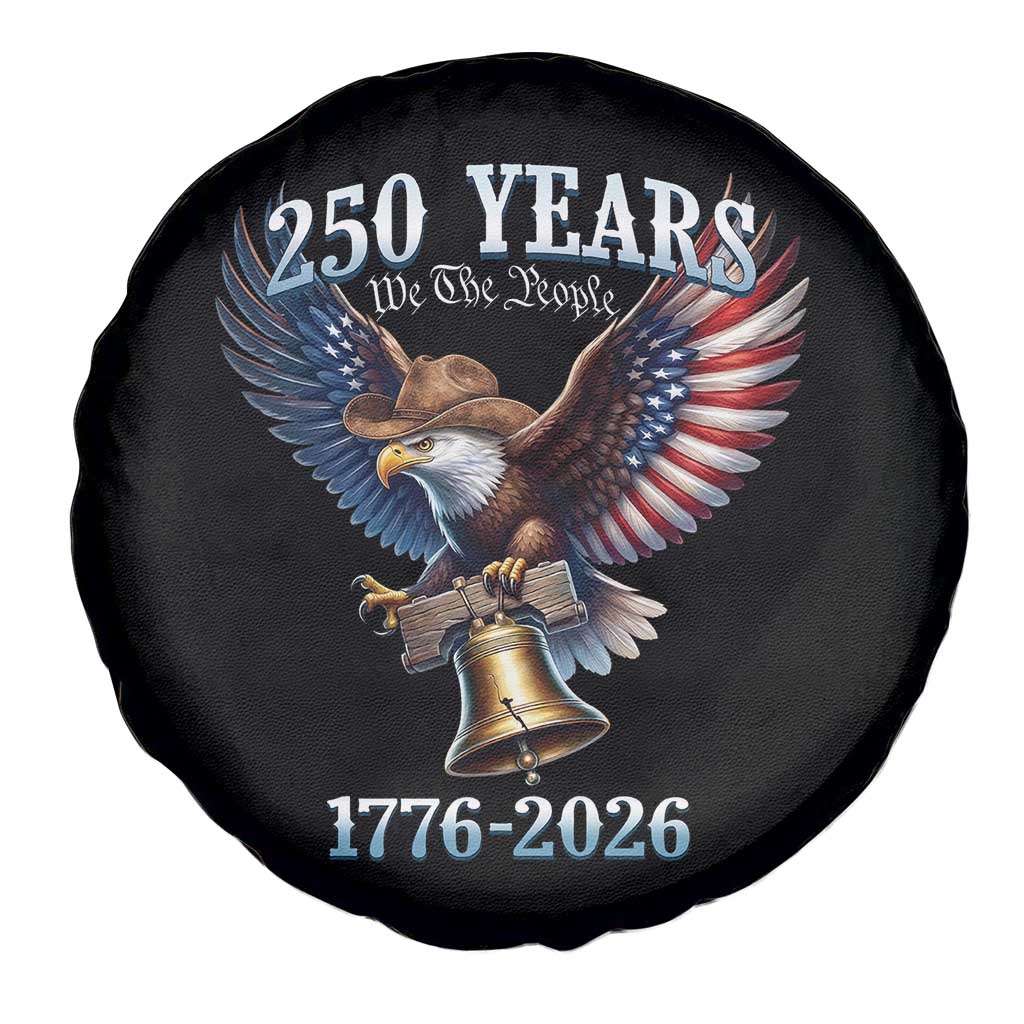 American Rodeo 250th Anniversary Spare Tire Cover Western Cowboy Eagle Patriotic 4th of July