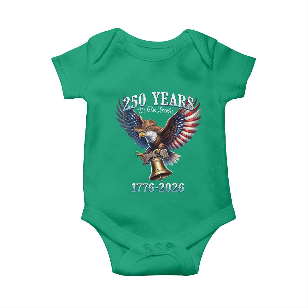 American Rodeo 250th Anniversary Baby Onesie Western Cowboy Eagle Patriotic 4th of July