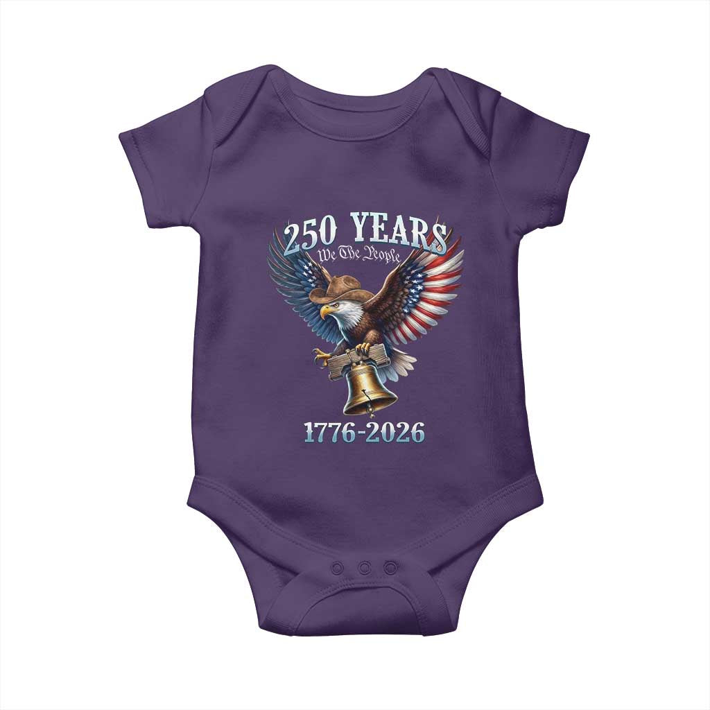 American Rodeo 250th Anniversary Baby Onesie Western Cowboy Eagle Patriotic 4th of July