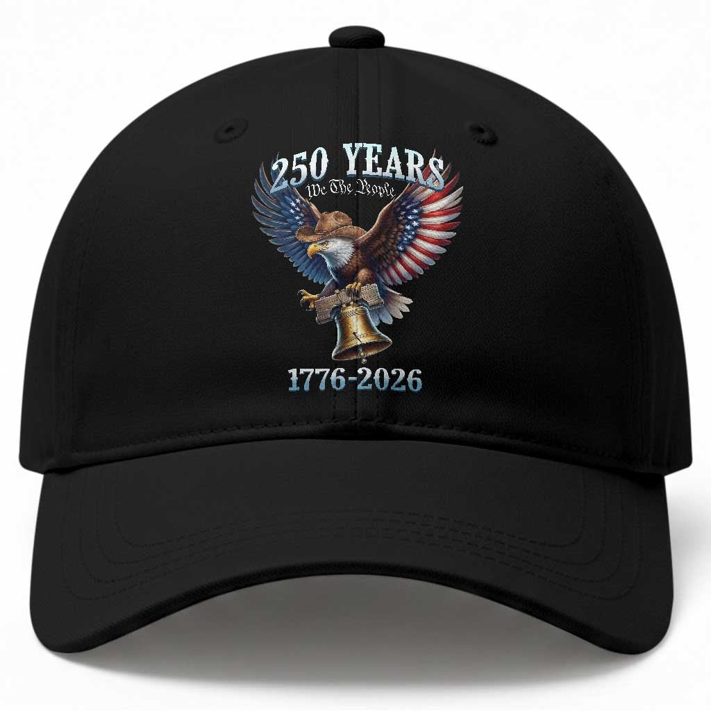American Rodeo 250th Anniversary Baseball Cap Western Cowboy Eagle Patriotic 4th of July