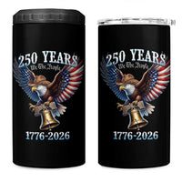 American Rodeo 250th Anniversary 4 in 1 Can Cooler Tumbler Western Cowboy Eagle Patriotic 4th of July