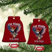 American Rodeo 250th Anniversary Ceramic Ornament Western Cowboy Eagle Patriotic 4th of July