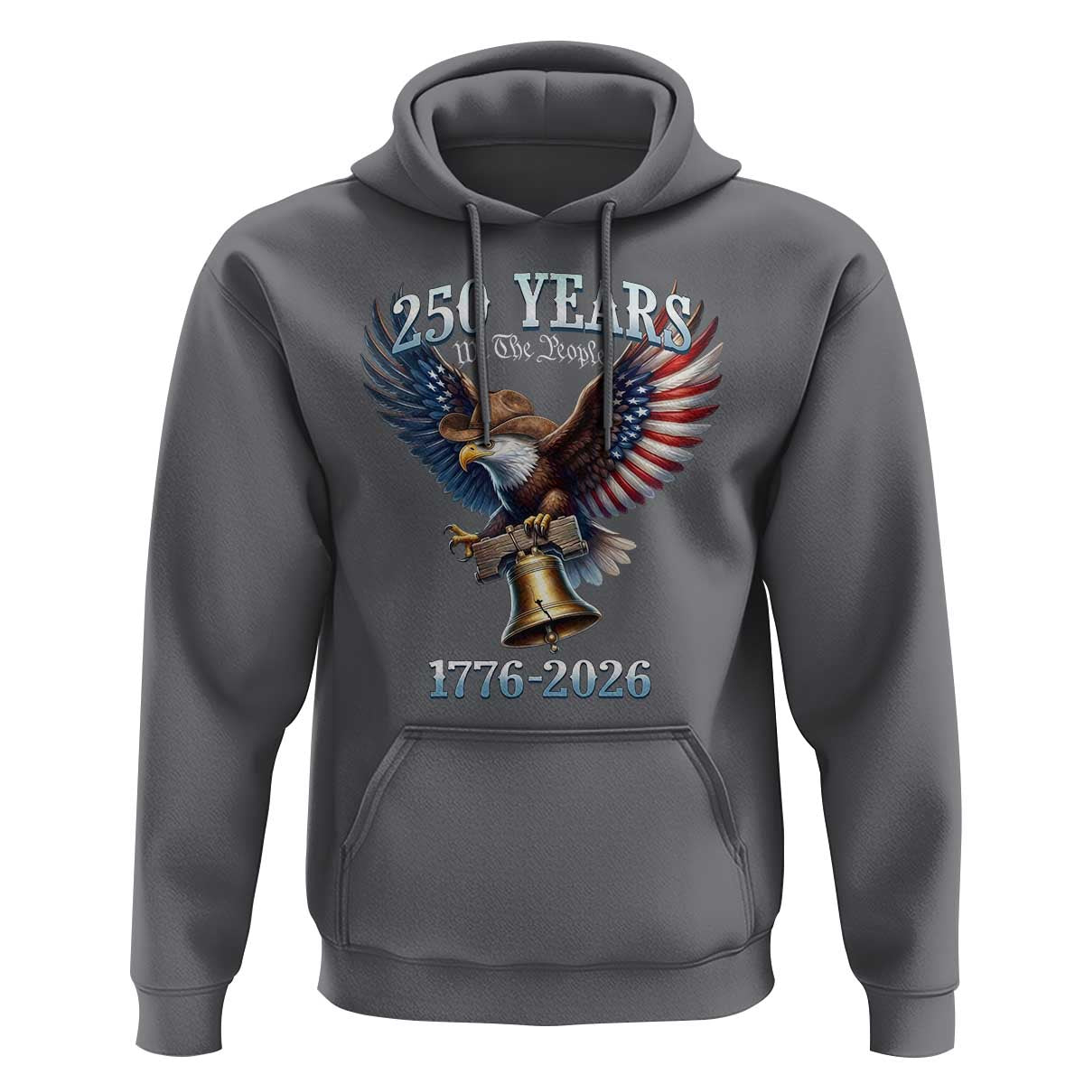American Rodeo 250th Anniversary Hoodie Western Cowboy Eagle Patriotic 4th of July