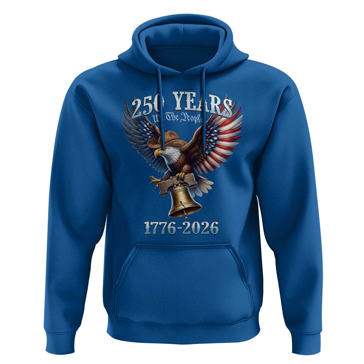 American Rodeo 250th Anniversary Hoodie Western Cowboy Eagle Patriotic 4th of July