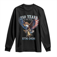 American Rodeo 250th Anniversary Long Sleeve Shirt Western Cowboy Eagle Patriotic 4th of July