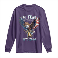 American Rodeo 250th Anniversary Long Sleeve Shirt Western Cowboy Eagle Patriotic 4th of July