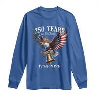 American Rodeo 250th Anniversary Long Sleeve Shirt Western Cowboy Eagle Patriotic 4th of July