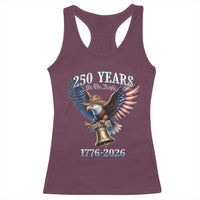American Rodeo 250th Anniversary Racerback Tank Top Western Cowboy Eagle Patriotic 4th of July