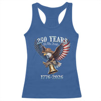 American Rodeo 250th Anniversary Racerback Tank Top Western Cowboy Eagle Patriotic 4th of July