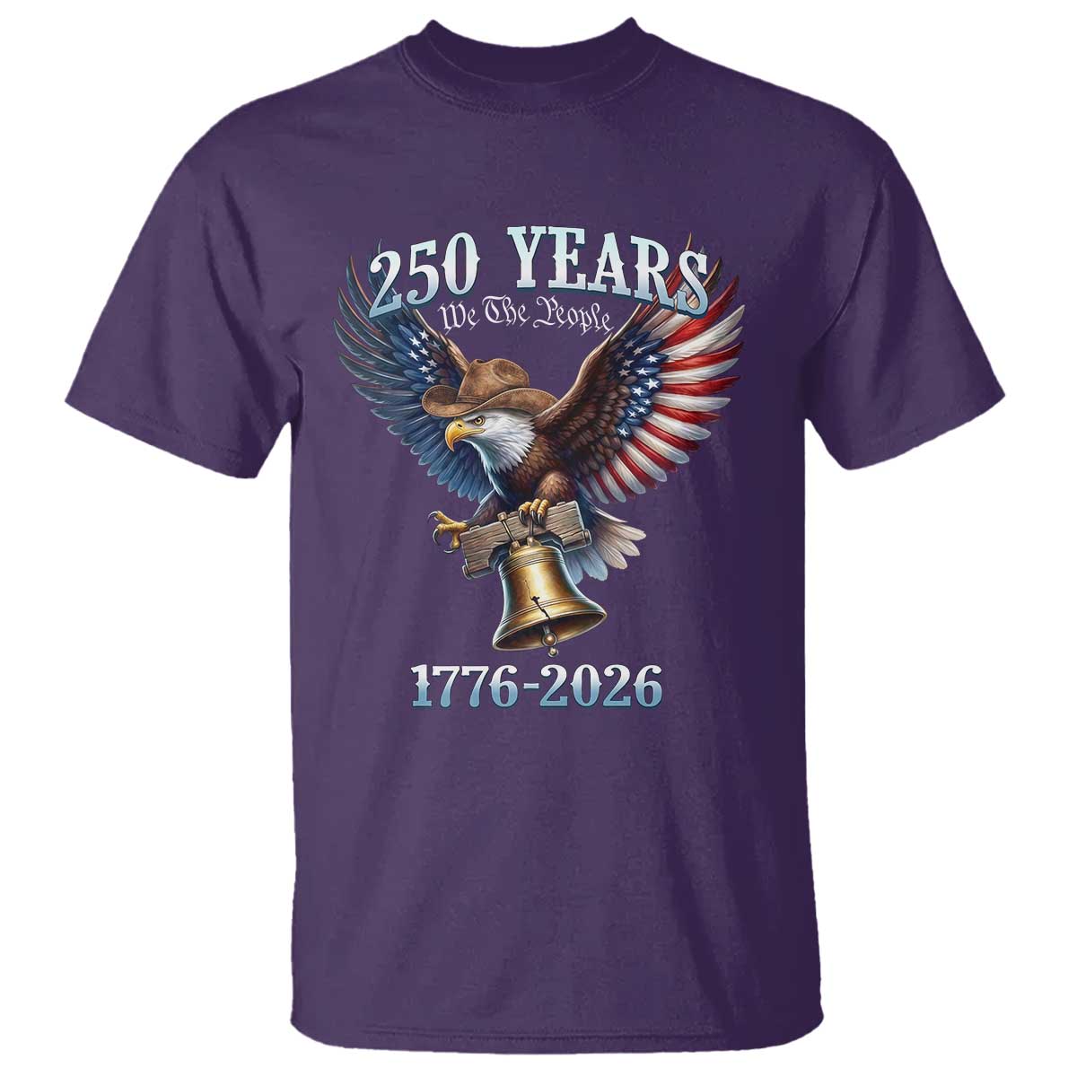 American Rodeo 250th Anniversary T Shirt Western Cowboy Eagle Patriotic 4th of July