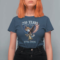 American Rodeo 250th Anniversary T Shirt For Women Western Cowboy Eagle Patriotic 4th of July