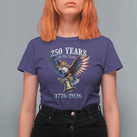 American Rodeo 250th Anniversary T Shirt For Women Western Cowboy Eagle Patriotic 4th of July