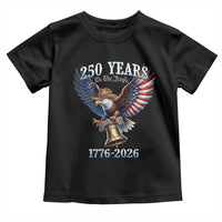 American Rodeo 250th Anniversary Toddler T Shirt Western Cowboy Eagle Patriotic 4th of July