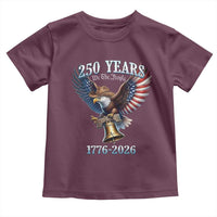 American Rodeo 250th Anniversary Toddler T Shirt Western Cowboy Eagle Patriotic 4th of July