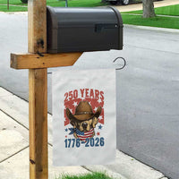 250th America Anniversary Garden Flag Western Golden Retriever 4th of July