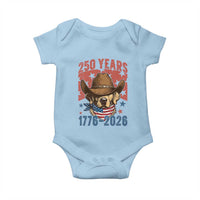 250th America Anniversary Baby Onesie Western Golden Retriever 4th of July