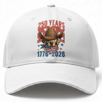 250th America Anniversary Baseball Cap Western Golden Retriever 4th of July