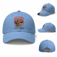 250th America Anniversary Baseball Cap Western Golden Retriever 4th of July