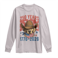 250th America Anniversary Long Sleeve Shirt Western Golden Retriever 4th of July