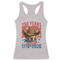 250th America Anniversary Racerback Tank Top Western Golden Retriever 4th of July