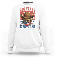 250th America Anniversary Sweatshirt Western Golden Retriever 4th of July
