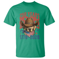 250th America Anniversary T Shirt Western Golden Retriever 4th of July
