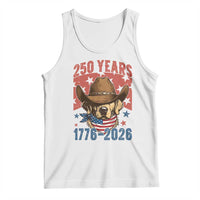 250th America Anniversary Tank Top Western Golden Retriever 4th of July