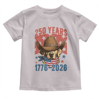 250th America Anniversary Toddler T Shirt Western Golden Retriever 4th of July