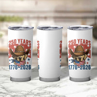 250th America Anniversary Tumbler Cup Western Golden Retriever 4th of July
