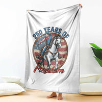 America 250th Anniversary Throw Blanket American Flag Cowboy Rodeo 4th of July