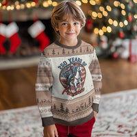 America 250th Anniversary Ugly Christmas Sweater American Flag Cowboy Rodeo 4th of July