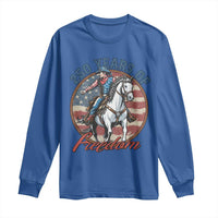 America 250th Anniversary Long Sleeve Shirt American Flag Cowboy Rodeo 4th of July