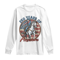 America 250th Anniversary Long Sleeve Shirt American Flag Cowboy Rodeo 4th of July