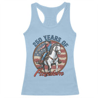 America 250th Anniversary Racerback Tank Top American Flag Cowboy Rodeo 4th of July