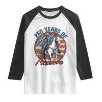 America 250th Anniversary Raglan Shirt American Flag Cowboy Rodeo 4th of July
